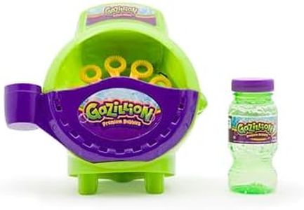 Gazillion Bubbles, Hurricane Bubble Making Machine - Portable Bubble Maker - Instant Bubble Creation - Outdoor Toy for Kids - 4 oz. Bubble Solution Included - Ages 3+