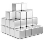 Realth 36 PCS Neodymium Magnets Strong Square Magnet 10mm x 10mm x 10mm for Whiteboards Fridge Crafts Model Making Hobbies Noticeboard or DIY (MS1036)