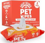 ANGRY ORANGE Dog Wipes, Cleaning, Unscented, for Paws and Butt, Wipes for Dogs & Cats, Pet Wipes Ideal for Removing Dirt & Grime, Strong, Gentle, Hydrating Grooming Wipes, Puppy Essentials, 320 Count