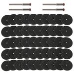 54 Pcs Abrasive Cutting Tool Accessory Reinforced Fiberglass Cut Off Wheels Abrasive Cutting Tool Disc with 4 Mandrels Included Rotary Discs Compatible with Dremel Cutting Rotary Tool Accessory