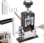 Manual Wire Stripper Machine, 0.04"-1" Copper Wire Stripping Machine with Hand Crank or Drill Powered, Portable Aluminum Alloy Wire Peeling Tool for Scrap Copper Recycling, DIY