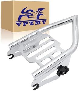 Sissy Bar Backrest Detachable Luggage Racks Fits for Harley Davidson Sportster XL 883 1200 Softail FLSTF FLST FLSTC FLSTSC Dyna 2006-2020 (Chrome)