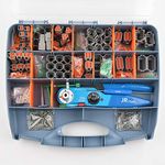 JRready ST6110 DT Connector Kit Gray Connectors 2-12 Pin/Deutsch Solid Terminals with YJQ-W2DT Crimper Equivalent to Deutsch Crimper HDT-48-00 Crimp Tool Wire Size 12-22AWG