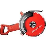 VEVOR 14 in Concrete Saw, 1800W Power Cutter, Wet/Dry Corded Circular Saw with 14" Blade and Attachments, 5" Cut Depth Masonry Saw for Granite, Brick, Porcelain