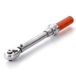 Amazon Basics 1/4 Inch Drive Click Torque Wrench, 20-150 in.-lb, 2.5-15 Nm