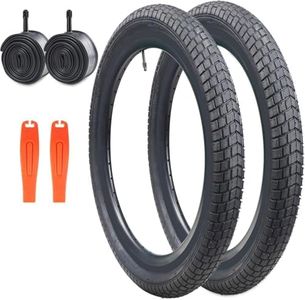 ZUKKA 20 x 2.125 Bike Tire 2 Pack 20 Inch Bike Tire Folding Replacement Tire for Kids Bike MTB Mountain Bike, BMX Bicycle (20x2.125 Inch / 2 Set)