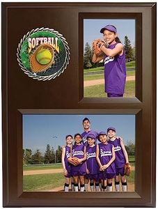 Neil Enterprises Inc. Faux Wood Pro Photo Plaques - Holds 2 Photos - Case of 12