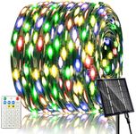 Solar Christmas Lights Outdoor Waterproof,200ft 600 LED Solar String Lights,19 Modes Outdoor Christmas Lights for Christmas Tree, Party, Fence, Holiday, Christma Decoration(Colorful)