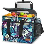 Collapsible Soft Cooler Bag,50 Cans Insulated Lunch Bag,Beach Cooler, Ice Chest,Large Leakproof Camping Cooler,Portable Travel Cooler for Grocery Shopping Picnics Work Meals