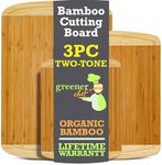 GREENER CHEF Organic Bamboo Cutting