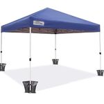 Goutime 10x10Ft Canopy Tent Comes with Waterproof and Anti-UV Cover Portable and Foldable Instant Shelter for Commercial Events,Bonus 4 Canopy Weight Sand Bags