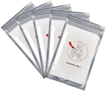 XFT AED Trainer Pads, 5 Pairs Practice Trainer Pads for XFT Mini AED Trainer Pads (Adult Pads), Use for XFT-D0009, XFT-120N, XFT-120NB, Replacement AED Trainer Pads, CPR Traing Pads