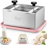 Bd.Ai Tofu Press,Tofu Press Stainless Steel with Tofu Presser Towel and Drip Tray for Homemade Tofu and Improved Tofu Flavor Texture-Versatile for paneer and Cheese Press-Plus