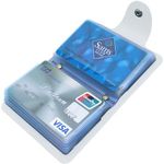 Kraptick Leather Credit Card Holder with Double-Sided Slots for Cards, Business Card Holder, ATM Card Holder for Women and Men- 24 Card Slots (White)