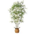 Kazeila Artificial Bamboo Tree Artificial Plants Tall Outdoor 160cm Fake PLants in Pot Large Artificial Plants Indoor for Home Office Garden Decoration(1Pack)