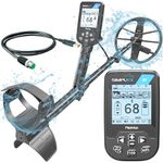 Nokta DETECTION TECHNOLOGIES Simplex BT (Bluetooth) Waterproof Metal Detector with 11'' Search Coil, Black