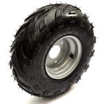 Wheel Tyre 145x70-6 Knobbly Tread RHD Front/Rear Kazuma Meerkat Quad Bike ATV