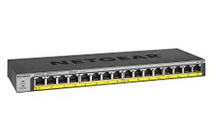 NETGEAR PoE Switch 16 Port Gigabit Ethernet Unmanaged Network Switch (GS116PP) - with 16 x PoE+ @ 183 W, Desktop, Wall Mount or Rackmount, and Limited Protection