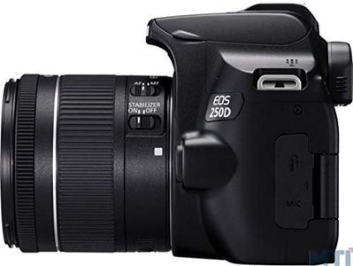 Canon EOS 250D DSLR Camera, Black – 18-55mm Lens Kit