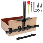 Lonfu Cabinet Hardware Jig Aluminum Alloy Adjustable Drill Guide for Fast and Accurate Installation Door Sleeve Drawer Knobs Pulls Handles Wood Drilling Doweling Templates Jig Tool