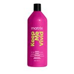 Matrix Hair Shampoo, Keep Me Vivid Shampoo, Color Protection, Maintains Vibrancy and Enhances Shine, Gentle Cleansing, For Color Treated Hair, Sulfate-Free, 1000ml (Packaging May Vary)