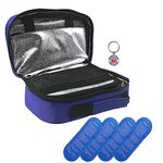Diabetic Insulin Cooler Travel Case Portable Medicine Travel Bag Waterproof with 2 Medical Ice Packs Diabetes Organizer Medication Insulated Cooling Bags