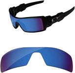 PapaViva Lenses Replacement for Oakley Oil Rig Blue Size: Oil Rig