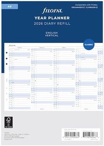 Filofax A5 English Vertical Planner 2026