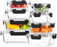 8 Pack Borosilicate Glass Food Stor