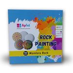 Apfet Rock Painting Kit Mandala Rock Art and Craft for Girls and Boys | Best Stone Painting Kit for Kids Creative DIY Painting Set for Kids Ages 6+ Years (Pack of 5)