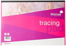 Silvine A3 Everyday Tracing Pad. 40 Sheets of Quality Lightweight Tracing Paper (63gsm) Ref A3T