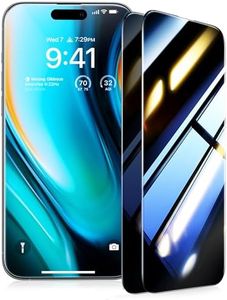 UltraGlass Ultra Top 9H+ Glass for iPhone 15 Pro Max Privacy Screen Protector [Invisible Privacy Armor] Screen Protector 15 Pro Max Tempered [Full Coverage & Longest Durable] 15 ProMax, 2 Pack