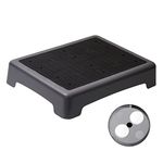 Fotree One Step Stool, Non-Slip Mobility Step Platform for Senior ＆ Adults, Safety Step Platform for Stair, Car, Bed, Chair, Shower, Bathtub, Outdoor, 3.5 Inch High Rise Stairs 440 Lbs Capacity