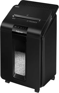 Fellowes AutoMax 100M Paper Shredder – 100-Sheet Auto Feed, P4 Security, 23L Bin, Black