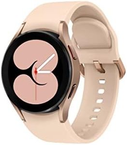 SAMSUNG Galaxy Watch 4 40mm Smartwatch with ECG Monitor Tracker for Health, Fitness, Running, Sleep Cycles, GPS Fall Detection, Bluetooth, US Version, SM-R860NZDAXAA, Pink Gold