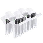 JB White 32 Wax Filters for Hearing Aids Compatible with Phonak Cerustop Wax Guards | Widex Nanocare | Oticon ProWax MiniFit | Siemens Signia 3.0 | Resound | Hearing Aid Filter (32pcs 1.3mm)