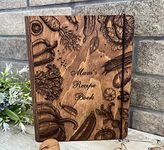 Personalized Recipe Book Wooden Cookbook Blank Recipe Binder Gift Daughter And Mom Her Custom Recipe Journal Wooden Family Book Wedding Gift