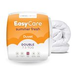 Linens Limited Double Duvet 7.5 Tog, Easy Care, Summer Fresh Quilt, Soft and Comfy, Polypropylene Hollowfibre, Machine Washable (White)