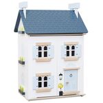 Le Toy Van - Wooden Dolls House - Sky Doll House - Kids Dolls House - 2 Storey Dolls House with Attic - Wooden Summer House - Fill with Dollhouse Accessories - Suitable For Ages 3+