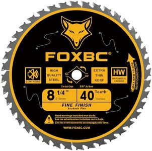 FOXBC 8-1/4 Inch Table Saw Blade 40 Tooth, Replacement for Freud Diablo D0840, DeWalt DWA181440 Finishing Circular Saw Blade, DeWalt Table Saw with 5/8" Arbor, Diamond Knockout