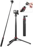 57in Selfie Stick Tripod for Gopro - ULANZI Go Quick II Extendable Tripod Stand Magnetic Suction Quick Release Vlog Accessories Handle for GoPro Hero 13 12 11 10 9 8 7 6 5/Max/DJI OSMO Action Cam