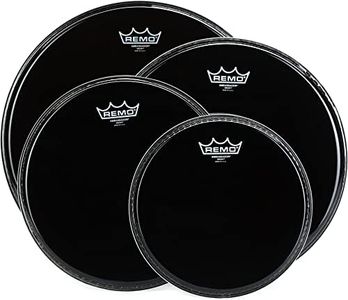 Remo Ambassador 4-Pc Tom Pack - 10 12 14 16 Inches - Ebony