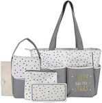 Diaper Bag Tote 5 Piece Set with Su