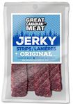 Box of Original Beef Jerky Strips 6 x 100g Bag Bundle by Great Canadian Meat, Meat Snacks, Bulk Beef Jerky Box For Carnivores. Perfect For Snacking, Gluten Free, High In Protein, Low In Fat, Paleo