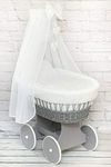 Wicker Wheel Stand Moses Basket Bab