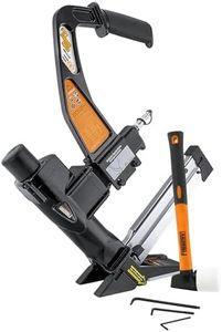 Freeman PFL618C Pneumatic 3-in-1 15.5-Gauge and 16-Gauge 2" Flooring Nailer/Stapler with Flooring Mallet and Interchangeable Base Plates
