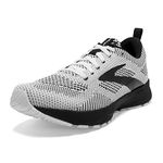 Brooks Women's Revel 5 Neutral Running Shoe, White/Black, 12