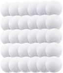 eusbon 30 Pack Snow Fight Balls 6cm Christmas Fake Snow Balls Indoor Plush Snowballs for Adults & Kids Fun Play Time Snow