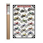 Eurographics 2450-1020 Motocross Poster 36 x 24 inch