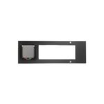 Whiskers & Windows Cat Door for Sash Windows | Adjustable & Easy-to-Install Window Pet Door with Durable Aluminum Frame, Built-in Four-Way Locking System | Black, Large Flap, 34"-37" Window Width